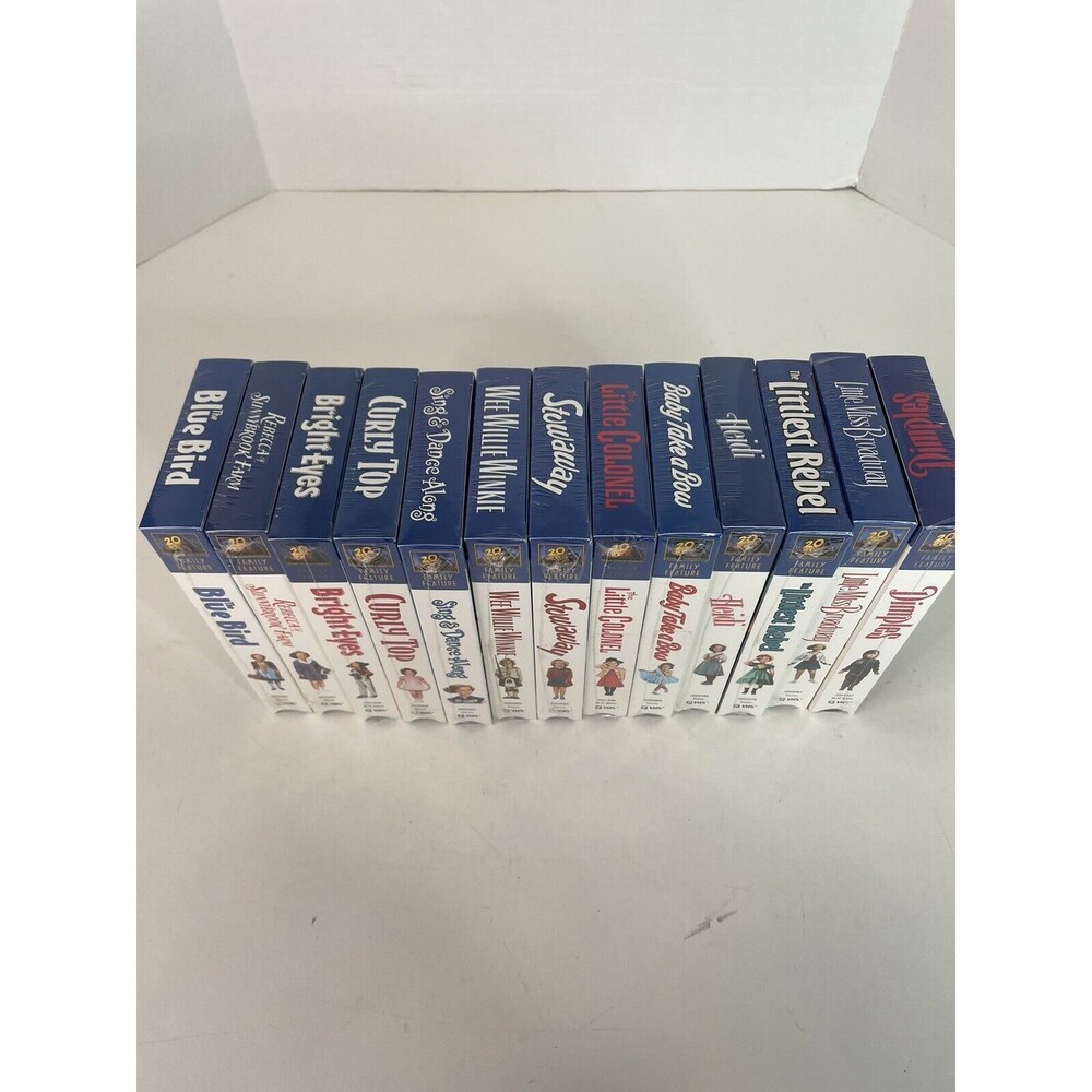 New Shirley Temple Lot Of 13 VHS Tapes, Sealed, Vintage, Slim Case. - Picture 2 of 5